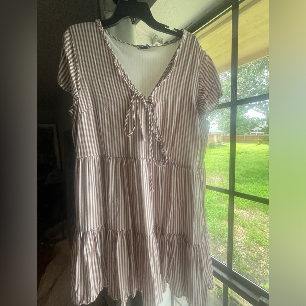 Arula pink/mauve light weight lined summer dress EUC